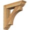 Ekena Millwork Westlake Traditional Rough Sawn Bracket w/ Offset Brace, Western Red Cedar, 6"W x 24"D x 24"H BKT0604X24X24WTL01RWR - alternate 1